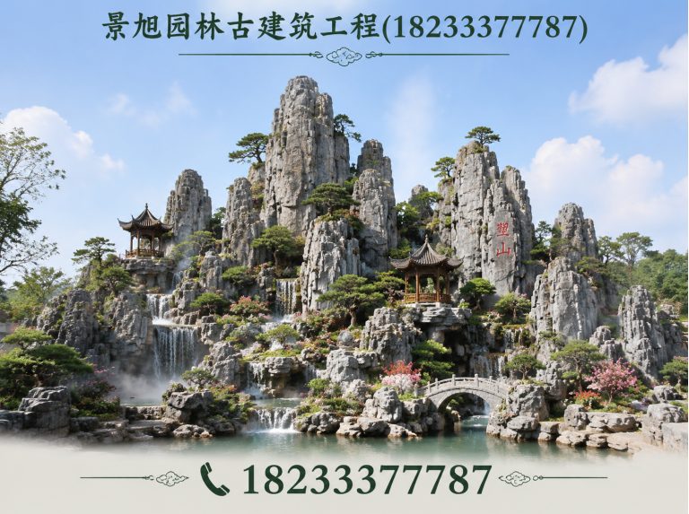 定兴县仿古牌楼展示图